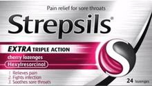 Load image into Gallery viewer, Strepsils Extra Triple Action Lozenges