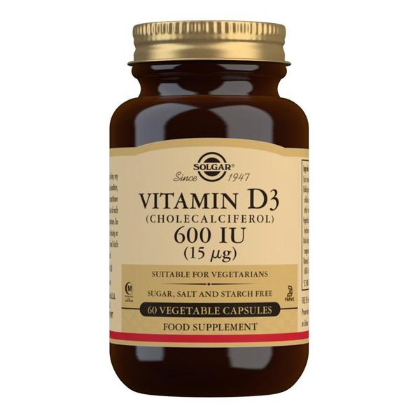 Solgar Vitamin D3 600iu (60  vegetable capsules)