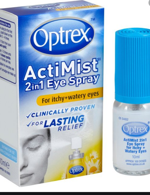 Optrex Actimist Double Action  Eye Spray for Itchy & Watery Eyes