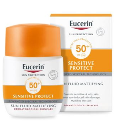 Eucerin Sensitive Protect Sun Fluid Mattifying SPF50+