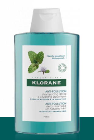 Klorane Anti-pollution detox Shampoo with Aquatic Mint