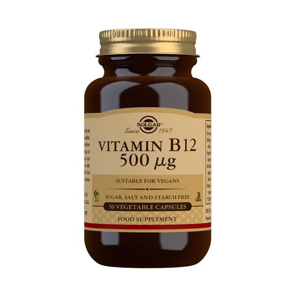 Solgar Vitamin B12 500mcg (50 Veg. Capsules)