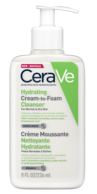 Cerave Hydrating Cream-to-Foam Cleanser