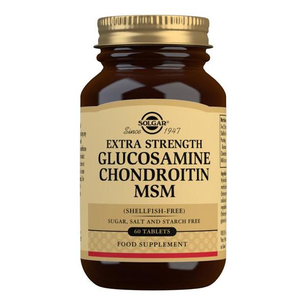 Solgar Extra Strength Glucosamine, Chondroitin MSM 60 Tablets